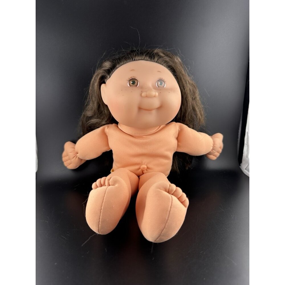 Vtg 1995 Mattel OAA Cabbage Patch Kids Doll‎ Brunette Brown Eyes Freckles 14”